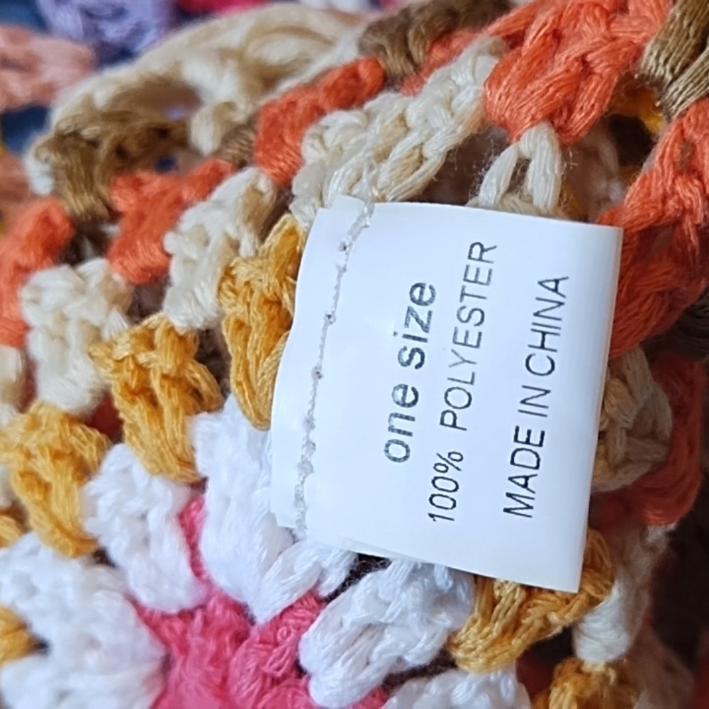 NWT Multicolor Boho Crochet Fringe Top - Picture 14 of 16